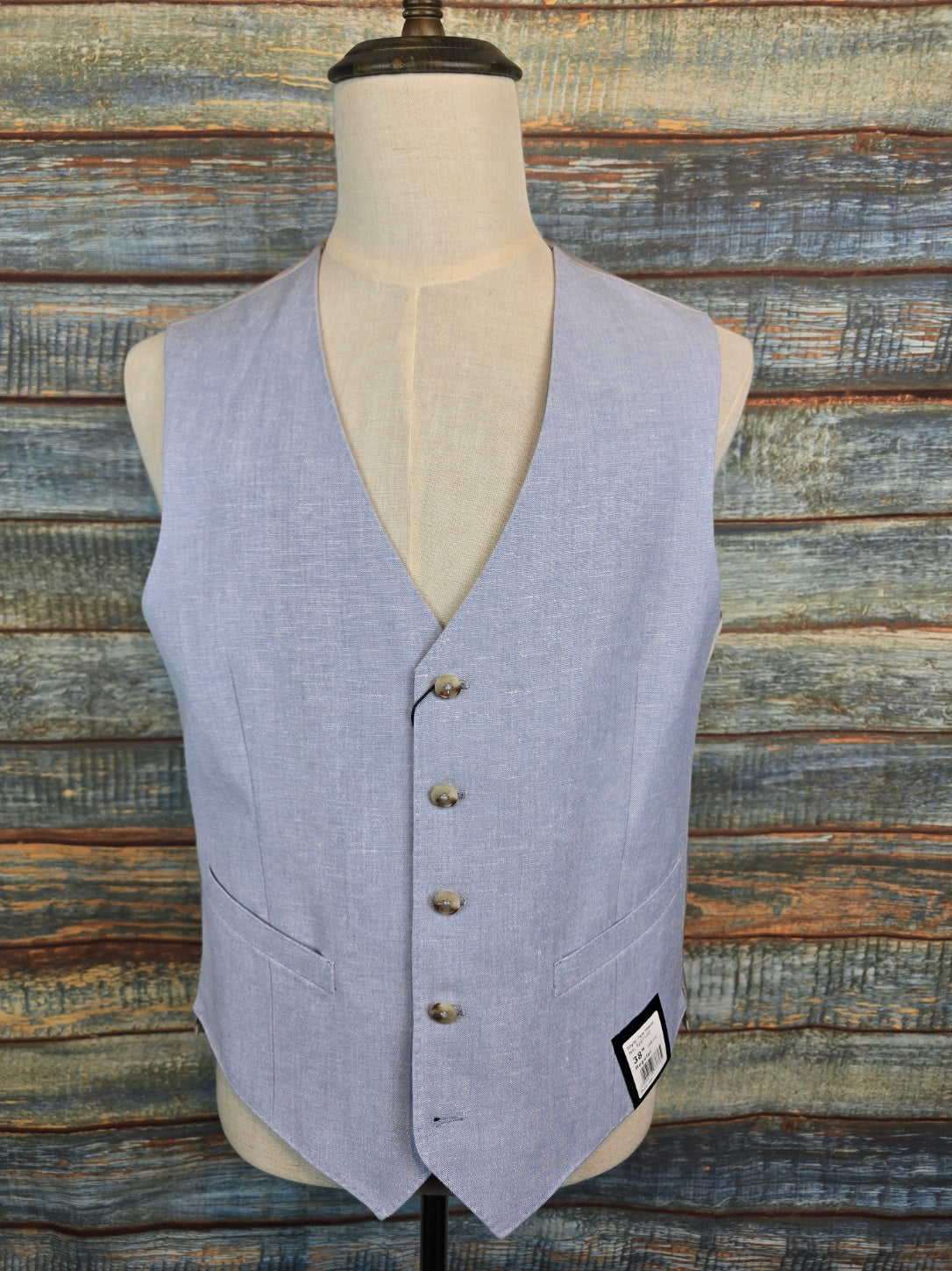 Remus Uomo Tapered Fit Linen-Blend 3 pci Suit