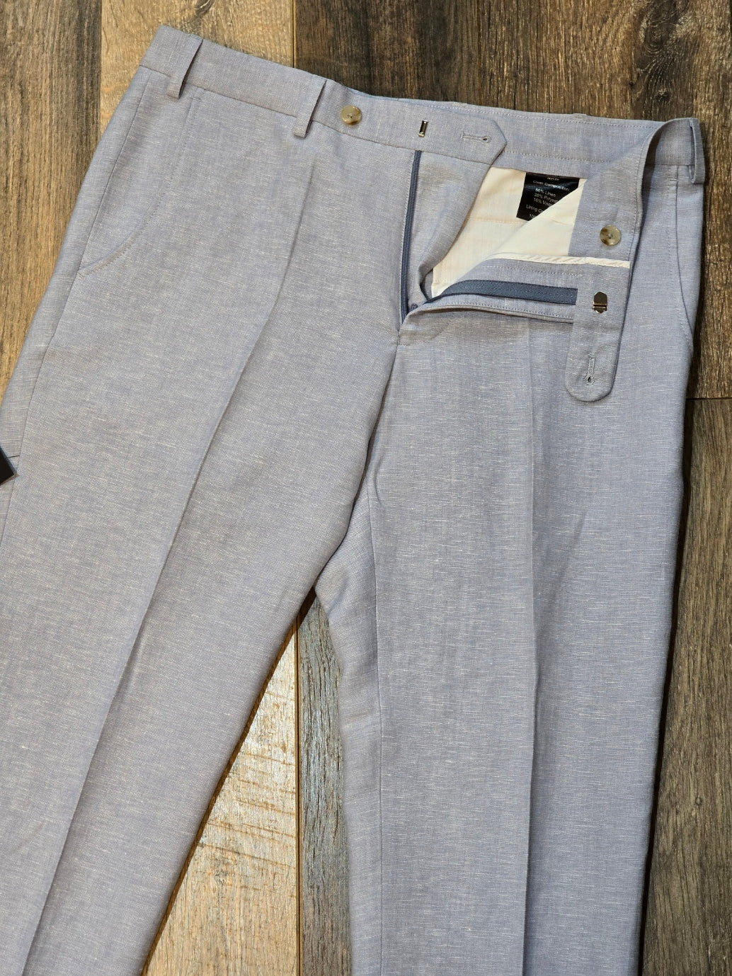 Remus Uomo Tapered Fit Linen-Blend 3 pci Suit
