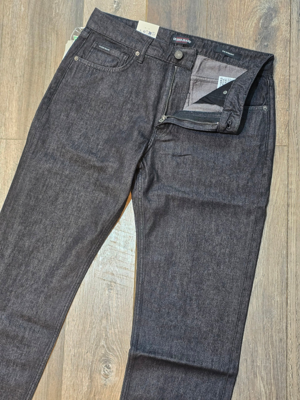 Guess Jeans G16 Straight Fit Airwashed Denim - Black