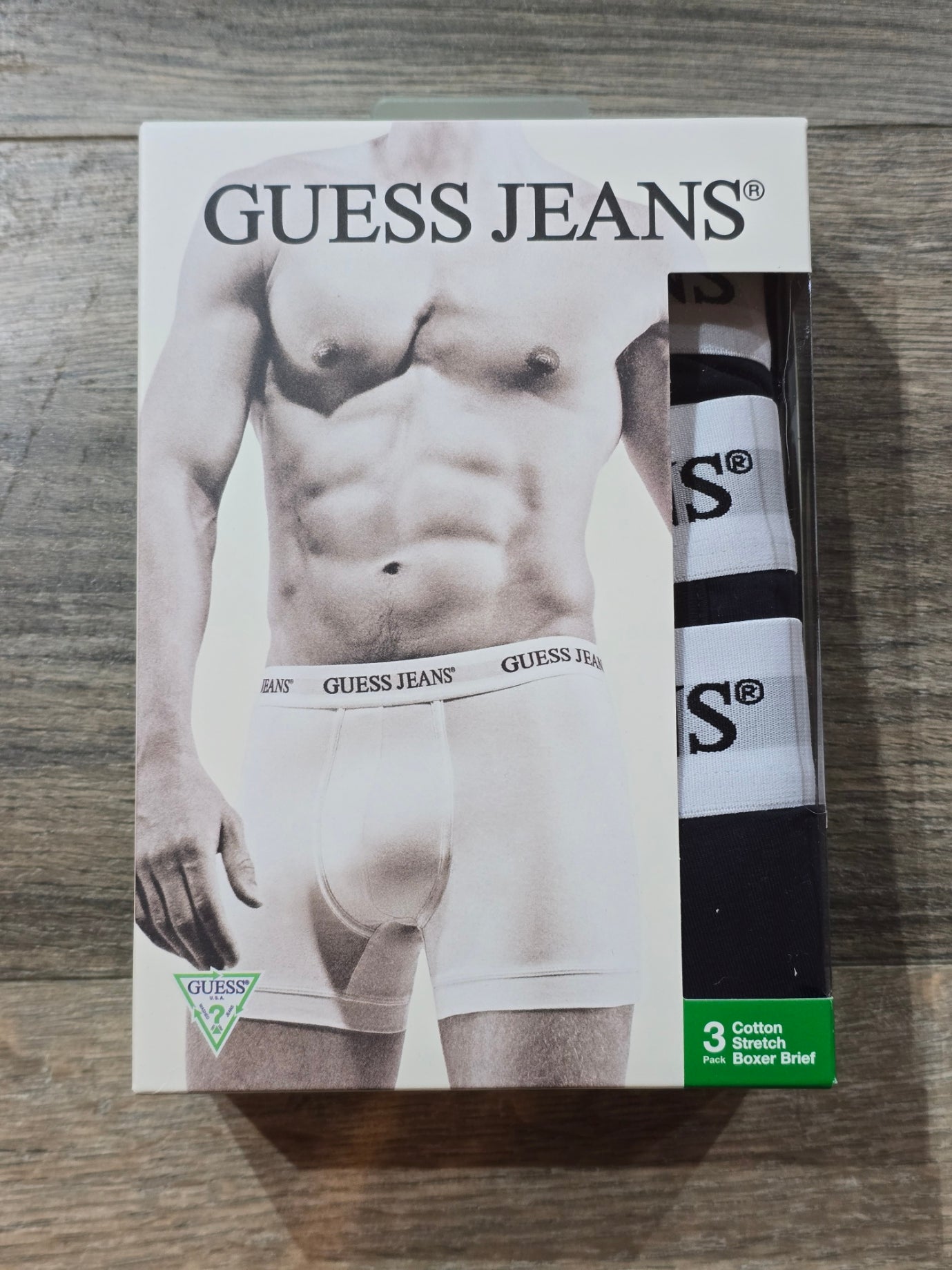 Guess Jeans 3 pack Navy Logo Waistband trunks