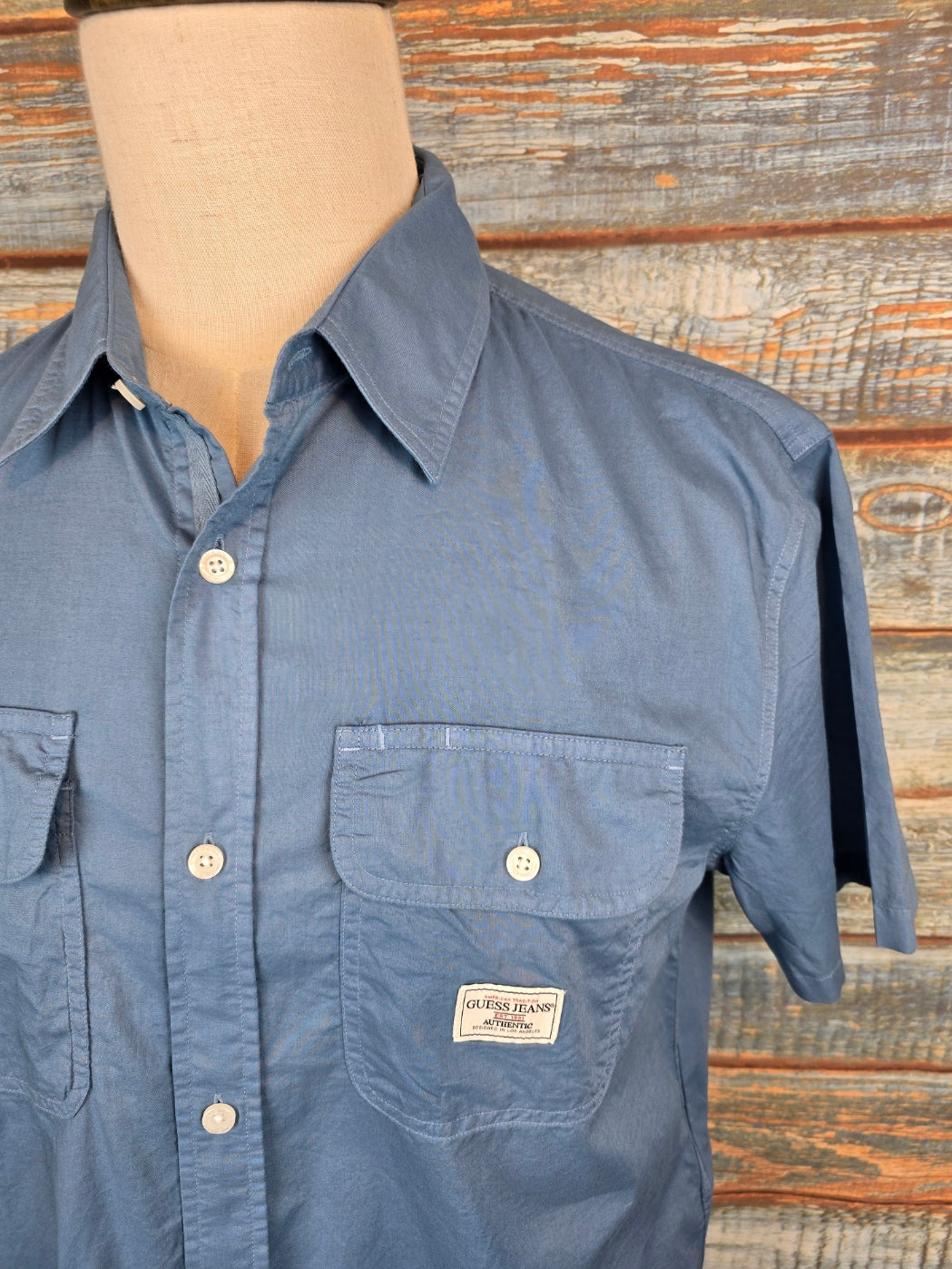 Guess Jeans Easy Fit double pocket Short sleeve Shirts