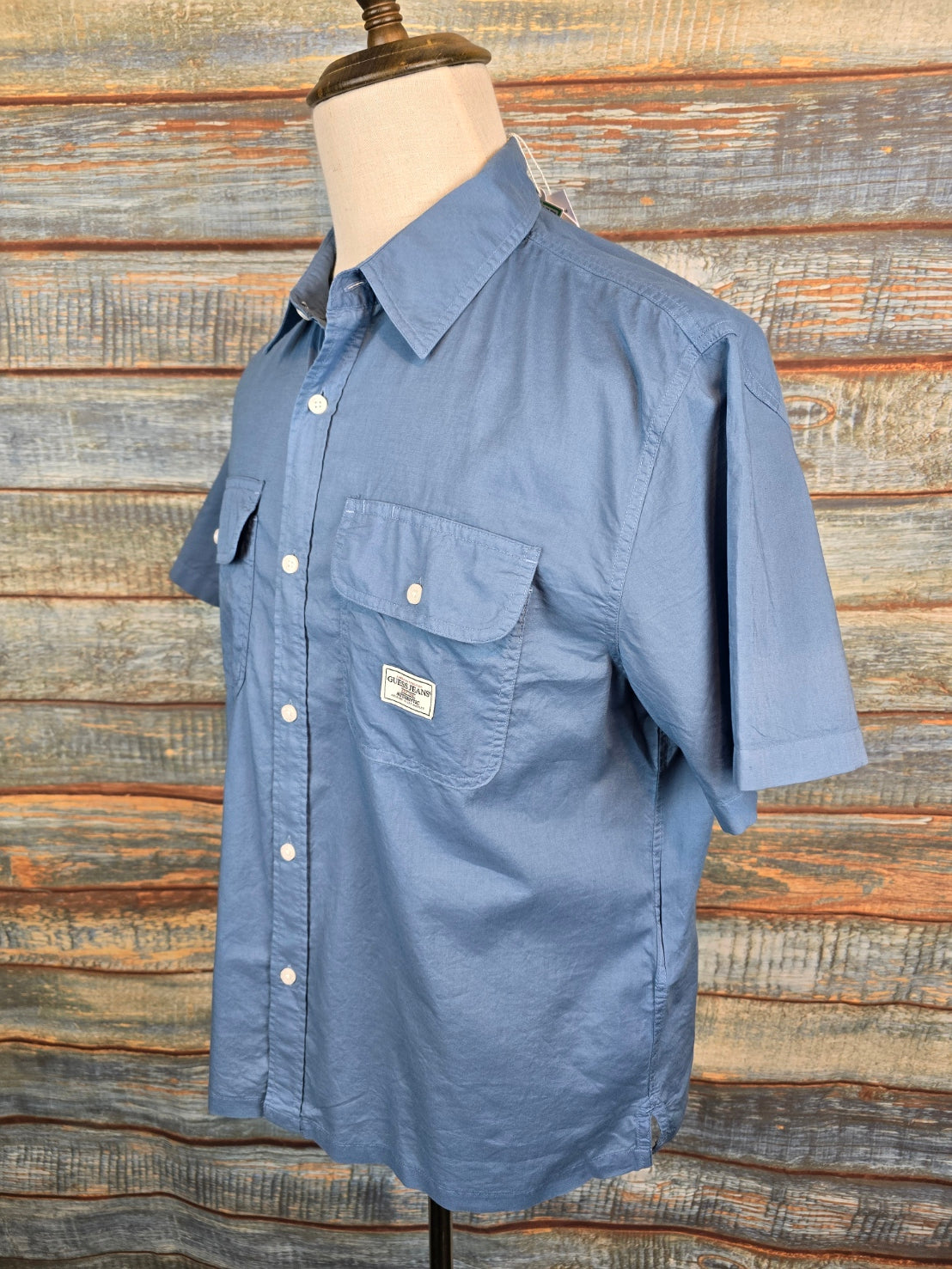 Guess Jeans Easy Fit double pocket Short sleeve Shirts