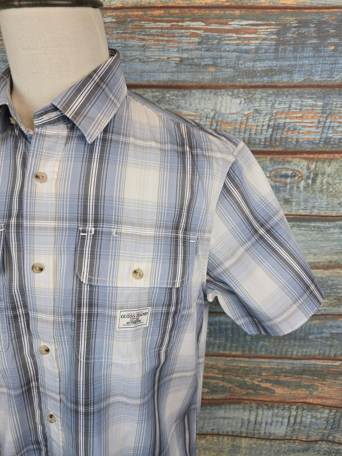 Guess Jeans Easy Fit double pocket Short sleeve Shirts