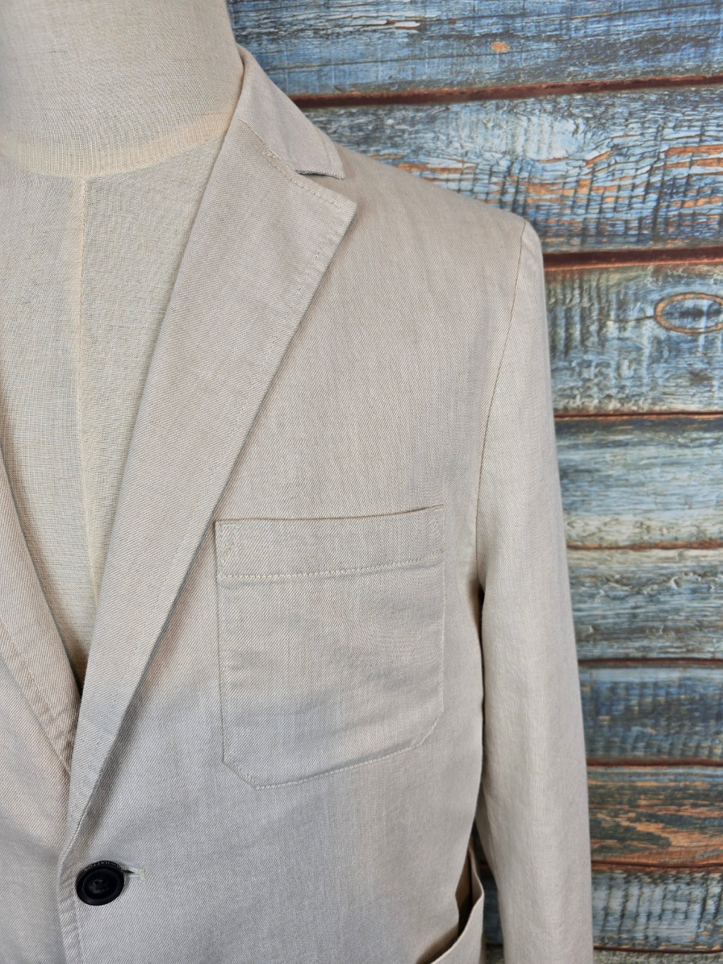 FYNCH-HATTON Cotton & Linen 2 Button Jacket