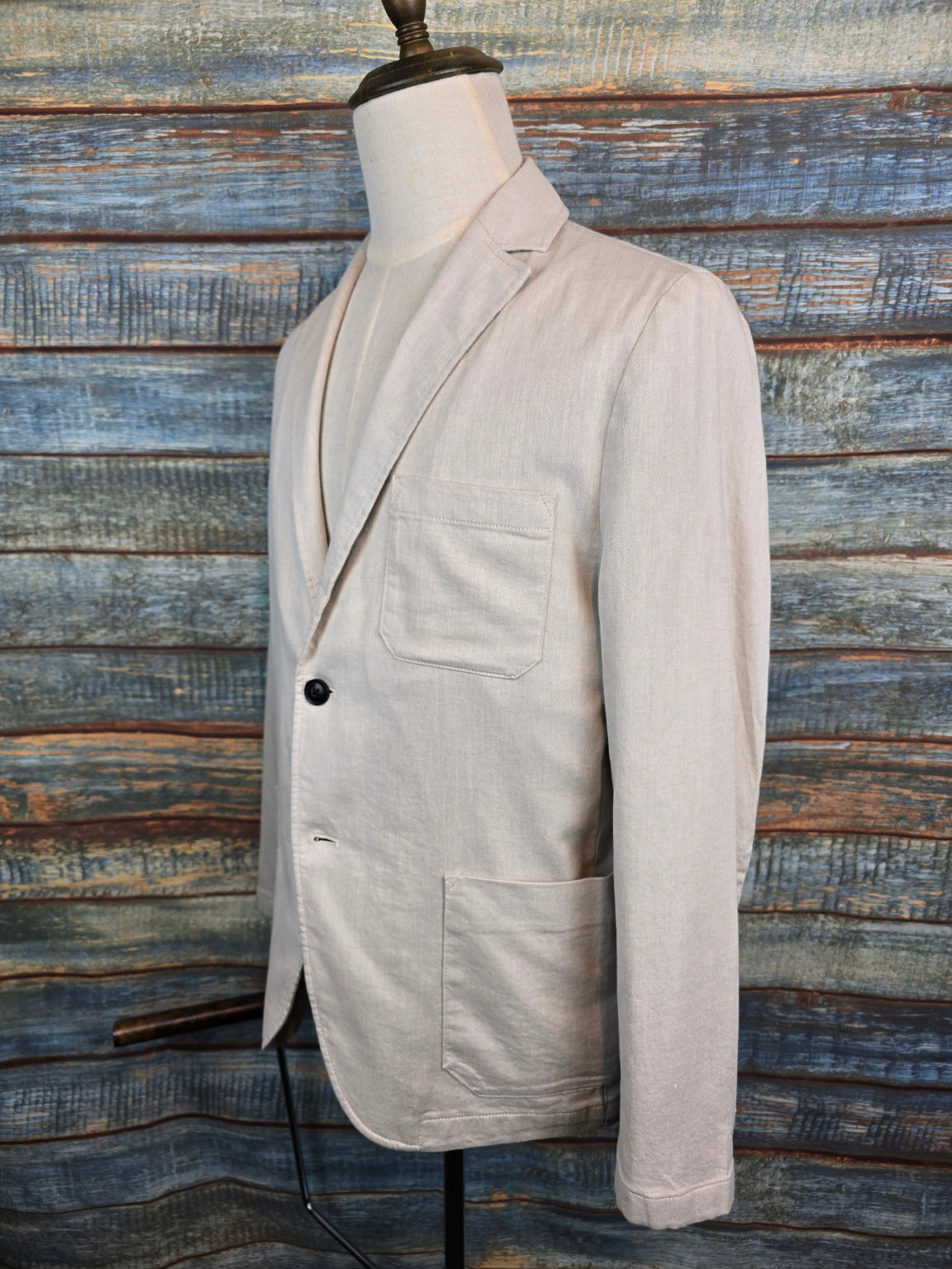 FYNCH-HATTON Cotton & Linen 2 Button Jacket