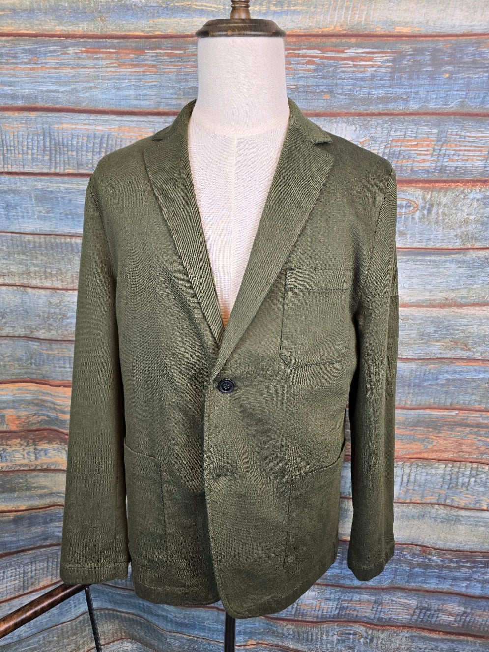 FYNCH-HATTON Cotton & Linen 2 Button Jacket