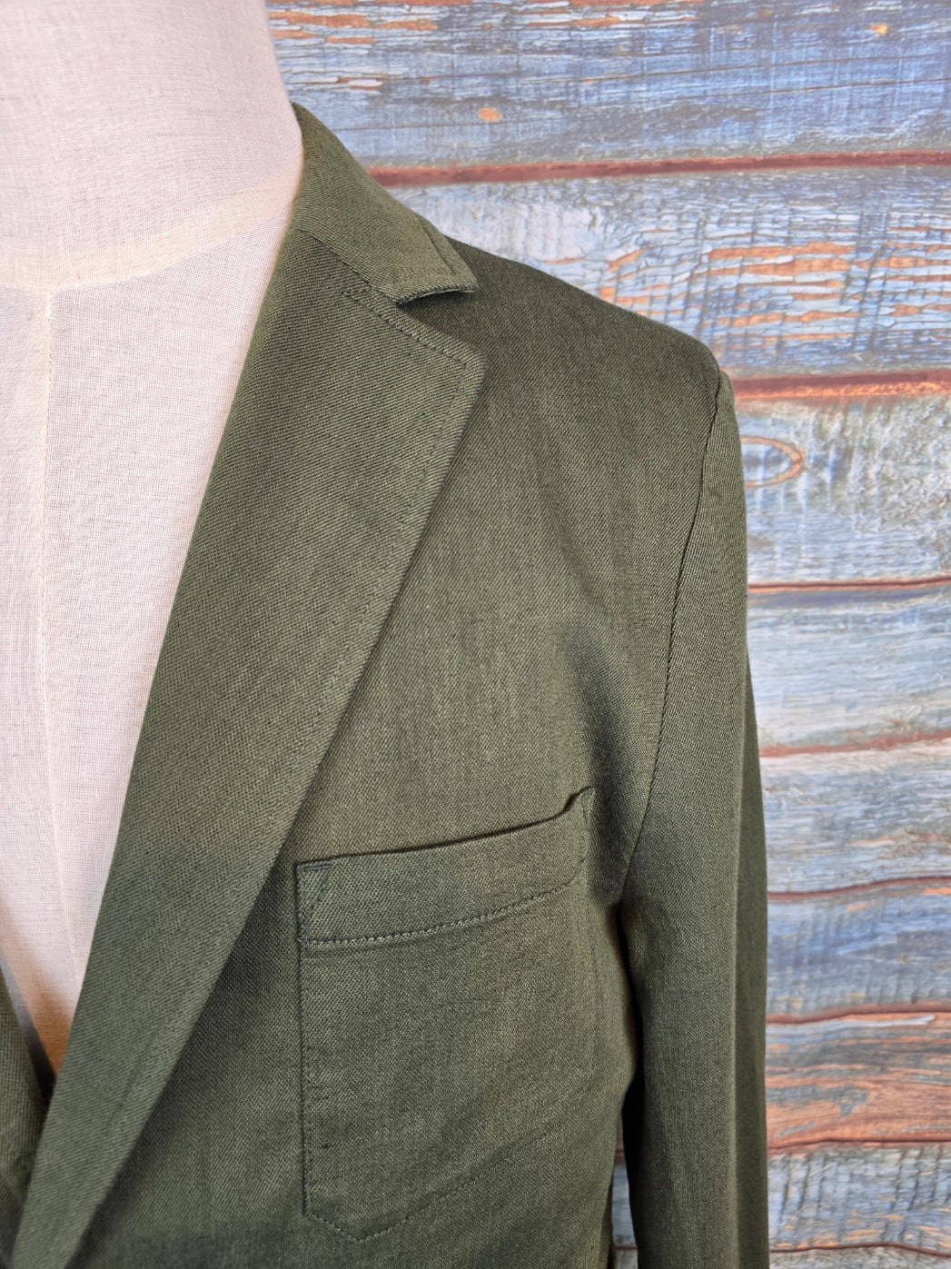 FYNCH-HATTON Cotton & Linen 2 Button Jacket