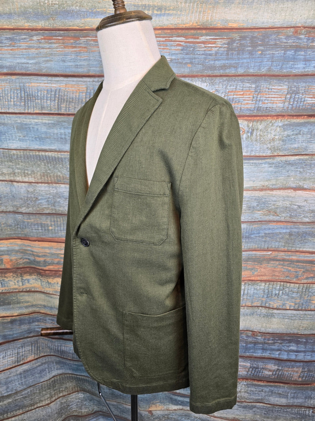 FYNCH-HATTON Cotton & Linen 2 Button Jacket