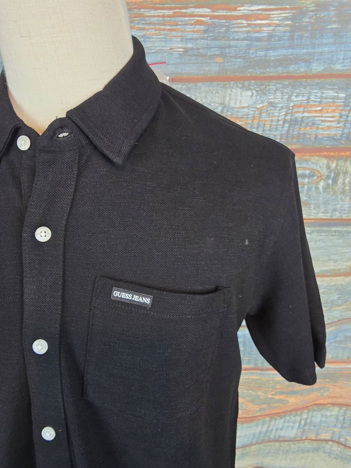 Guess Jeans Regular Fit Slub Pique Short sleeve Shirt