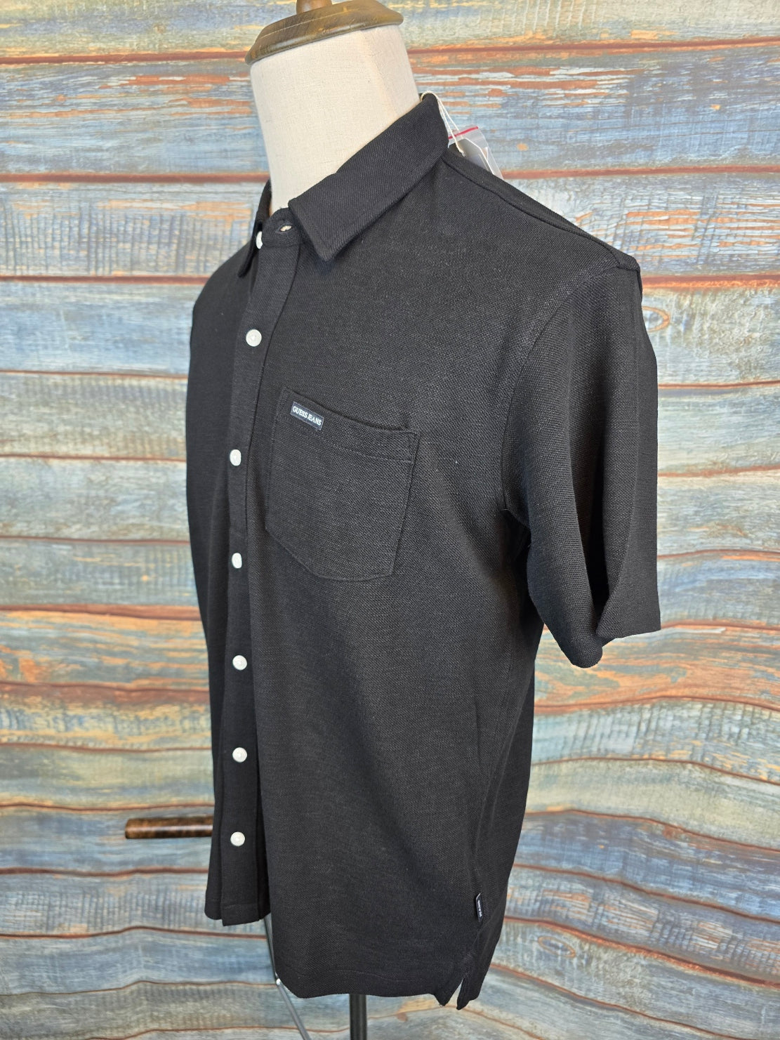 Guess Jeans Regular Fit Slub Pique Short sleeve Shirt