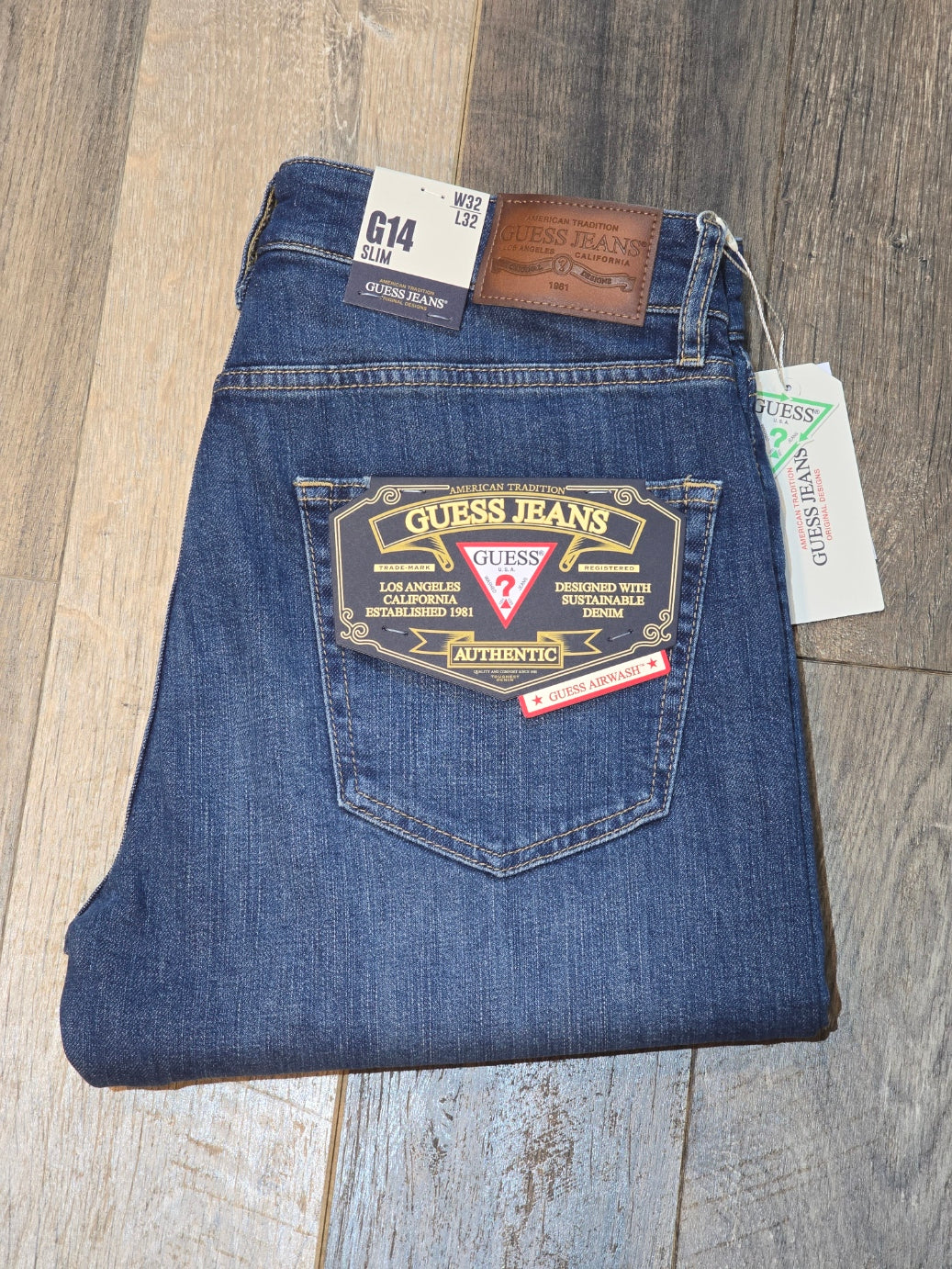 Guess Jeans G14 Mid Rise Slim Fit Jeans - Summer Blue