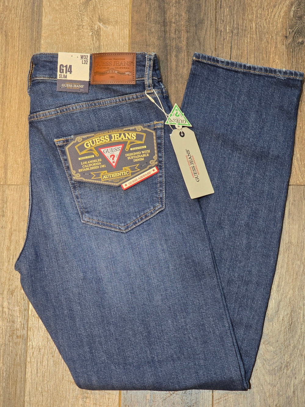 Guess Jeans G14 Mid Rise Slim Fit Jeans - Summer Blue