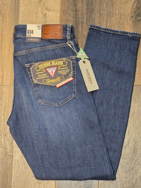 Guess Jeans G14 Mid Rise Slim Fit Jeans - Summer Blue