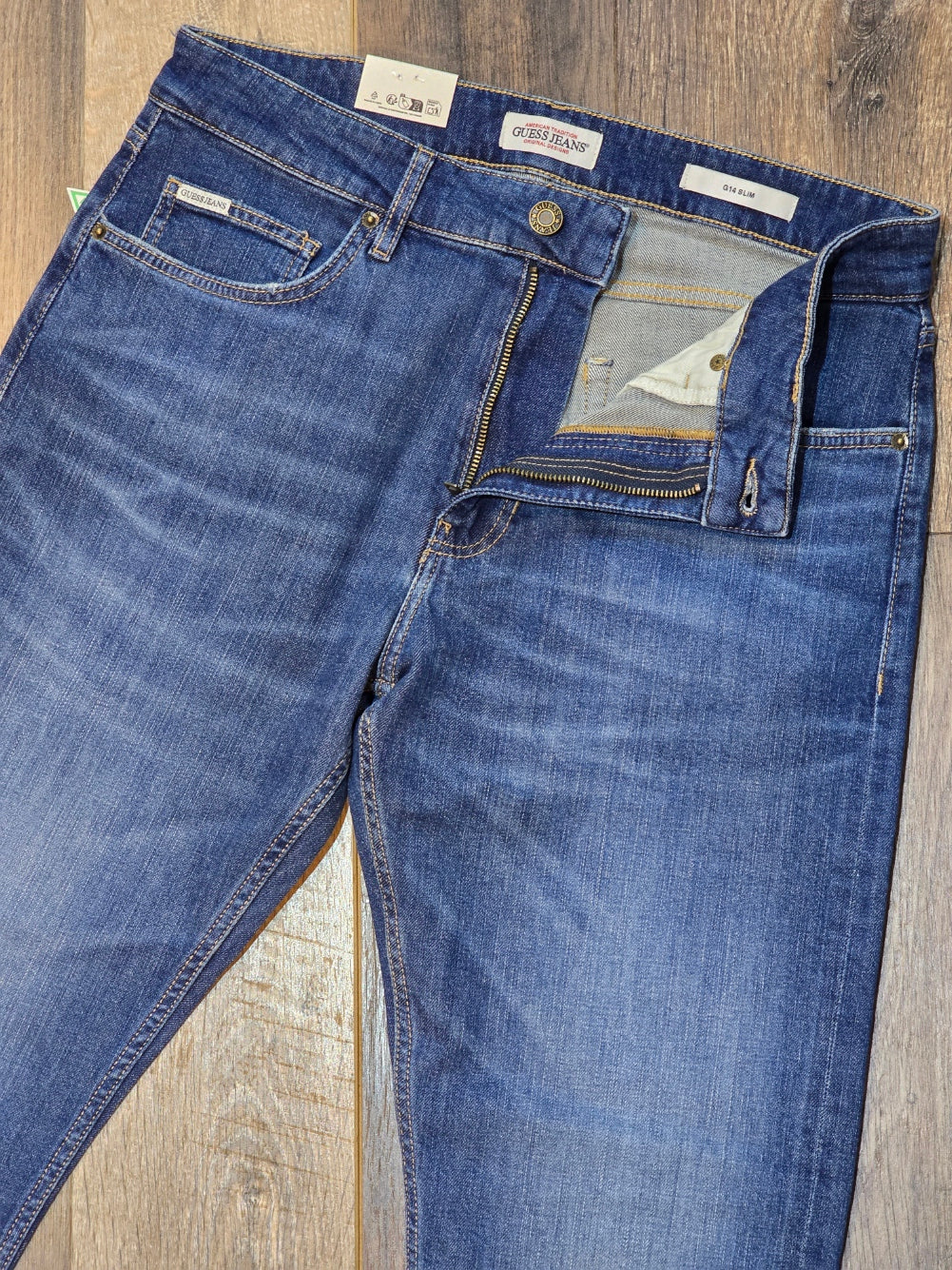 Guess Jeans G14 Mid Rise Slim Fit Jeans - Summer Blue