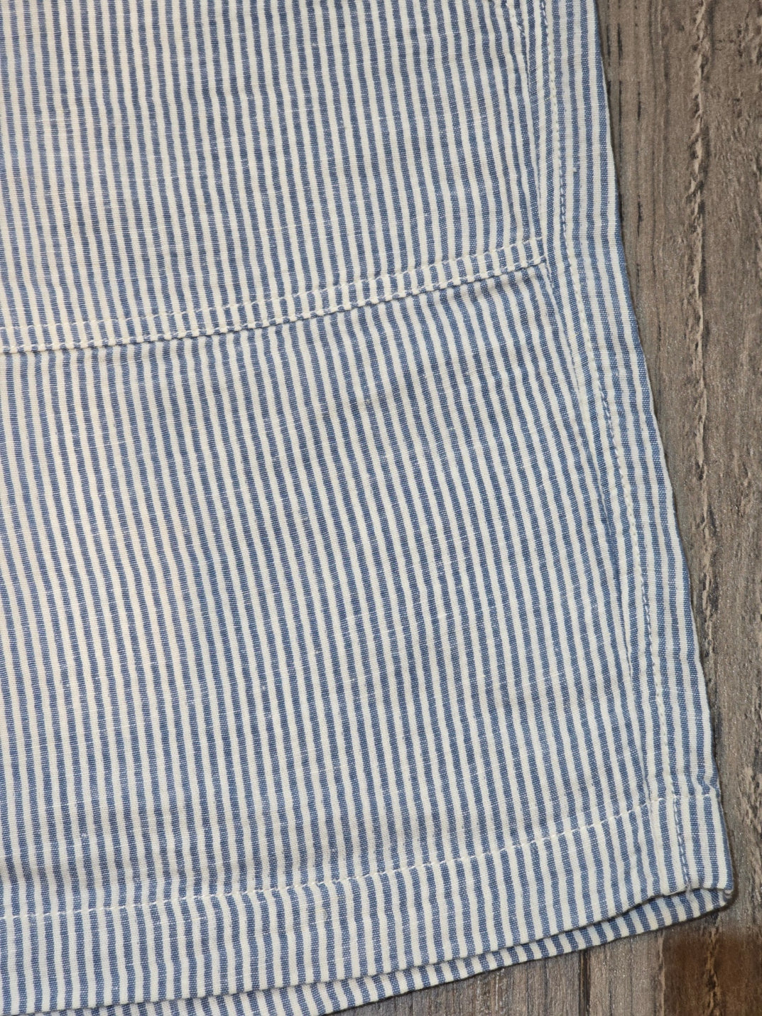 Guess Jeans Striped Cotton and Linen Shorts