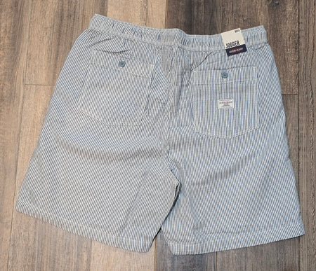 Guess Jeans Striped Cotton and Linen Shorts