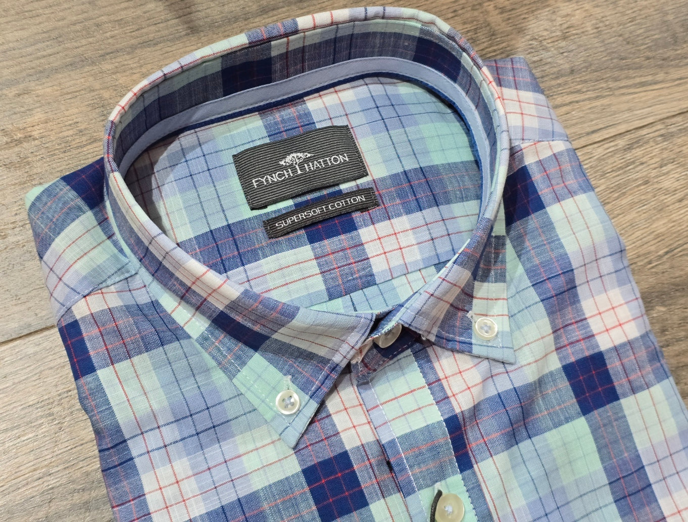 FYNCH-HATTON Short Sleeve Superfine Cotton Shirts