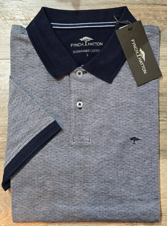 FYNCH HATTON Jaccard Pique Polo Shirt