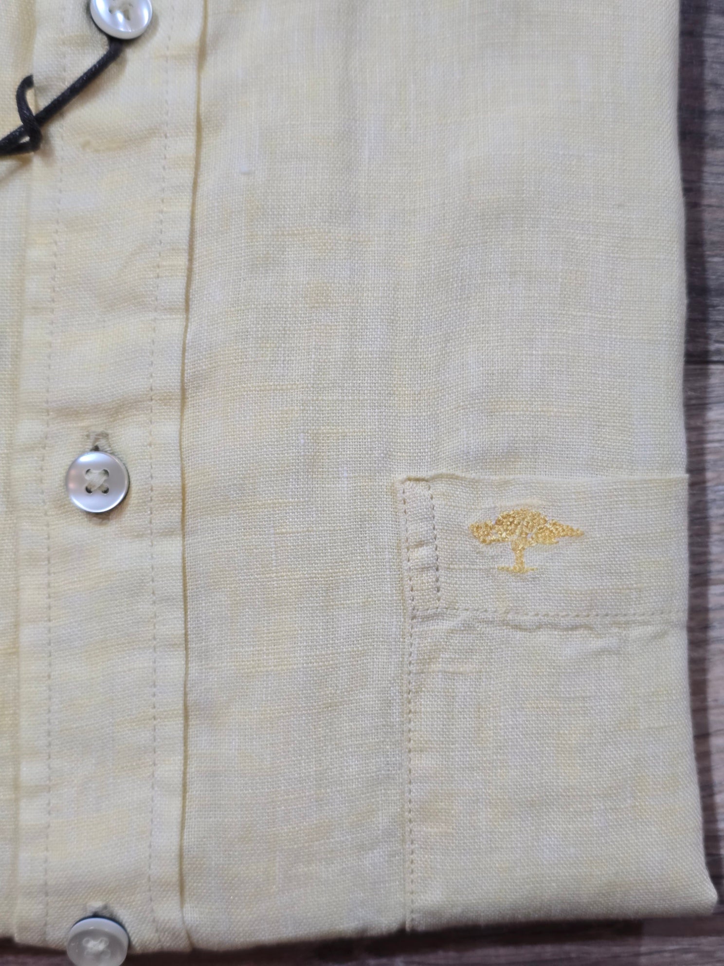 FYNCH-HATTON Short Sleeve Pure Linen Shirts