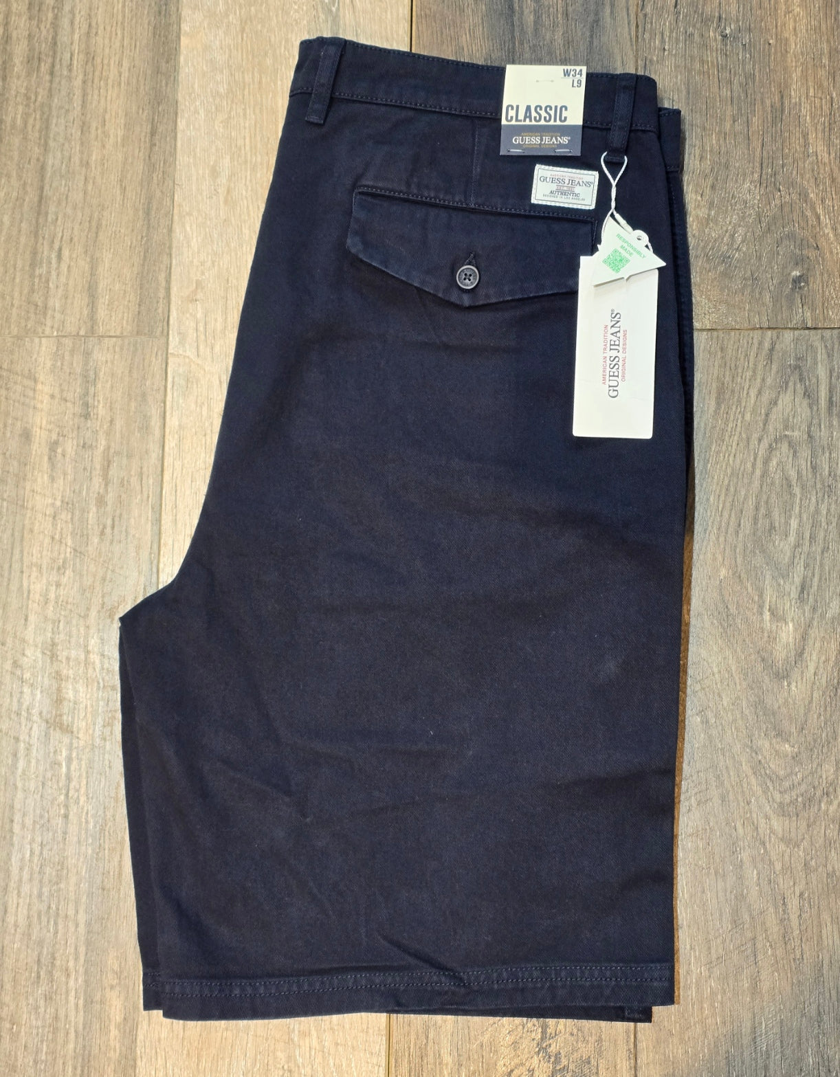 Guess Jeans Garment Washed Chino Shorts