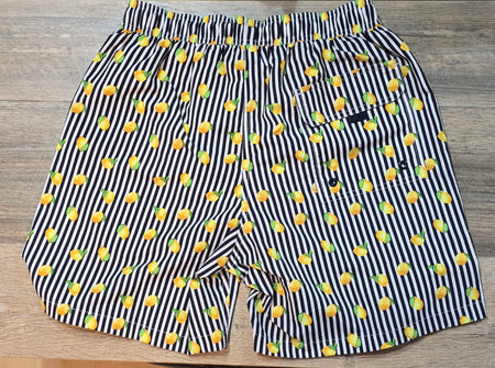 IMPULSO Striped Lemon Swim Shorts