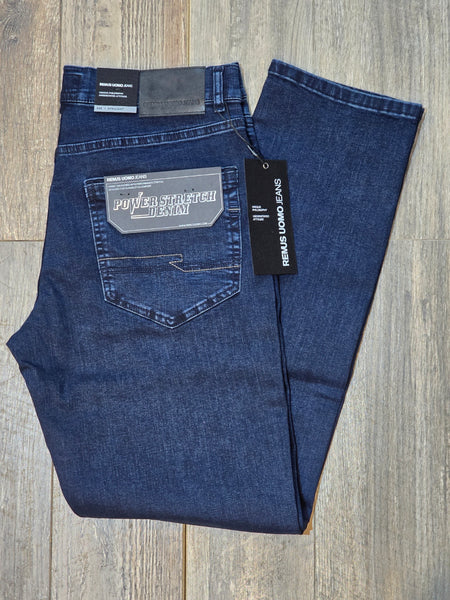 Remus Uomo Rogan Straight Fit/Power stretch Dark Summer wash jeans