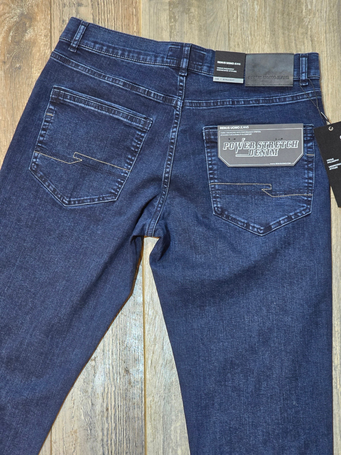 Remus Uomo Rogan Straight Fit/Power stretch Dark Summer wash jeans
