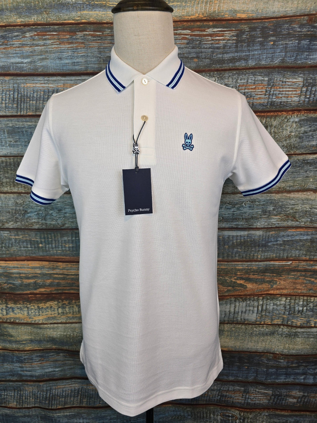 PSYCHO BUNNY Clark pique polo shirt 