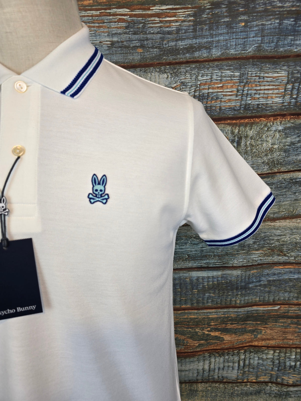 PSYCHO BUNNY Clark pique polo shirt 