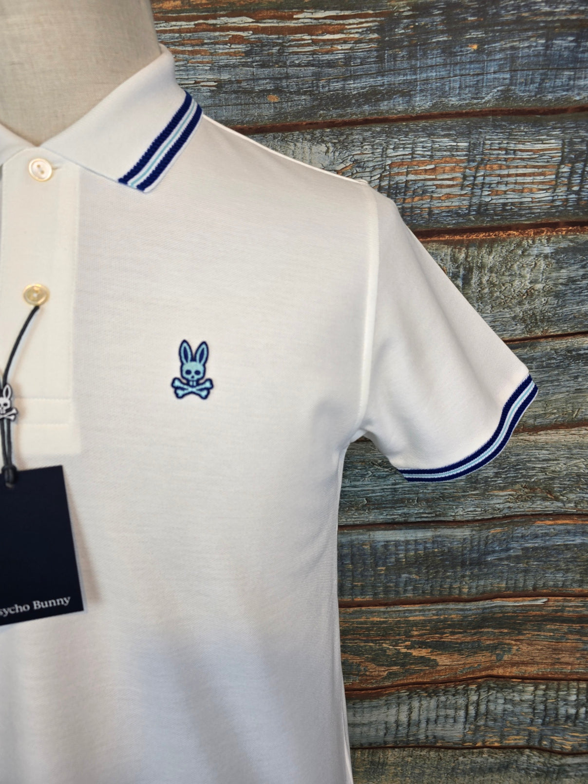 PSYCHO BUNNY Clark pique polo shirt 