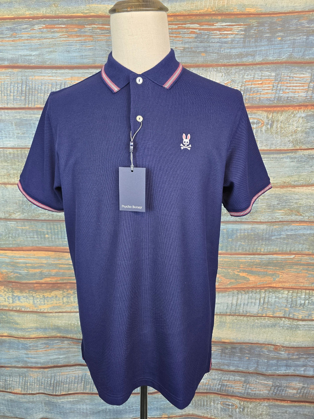 PSYCHO BUNNY Andre pique polo shirt