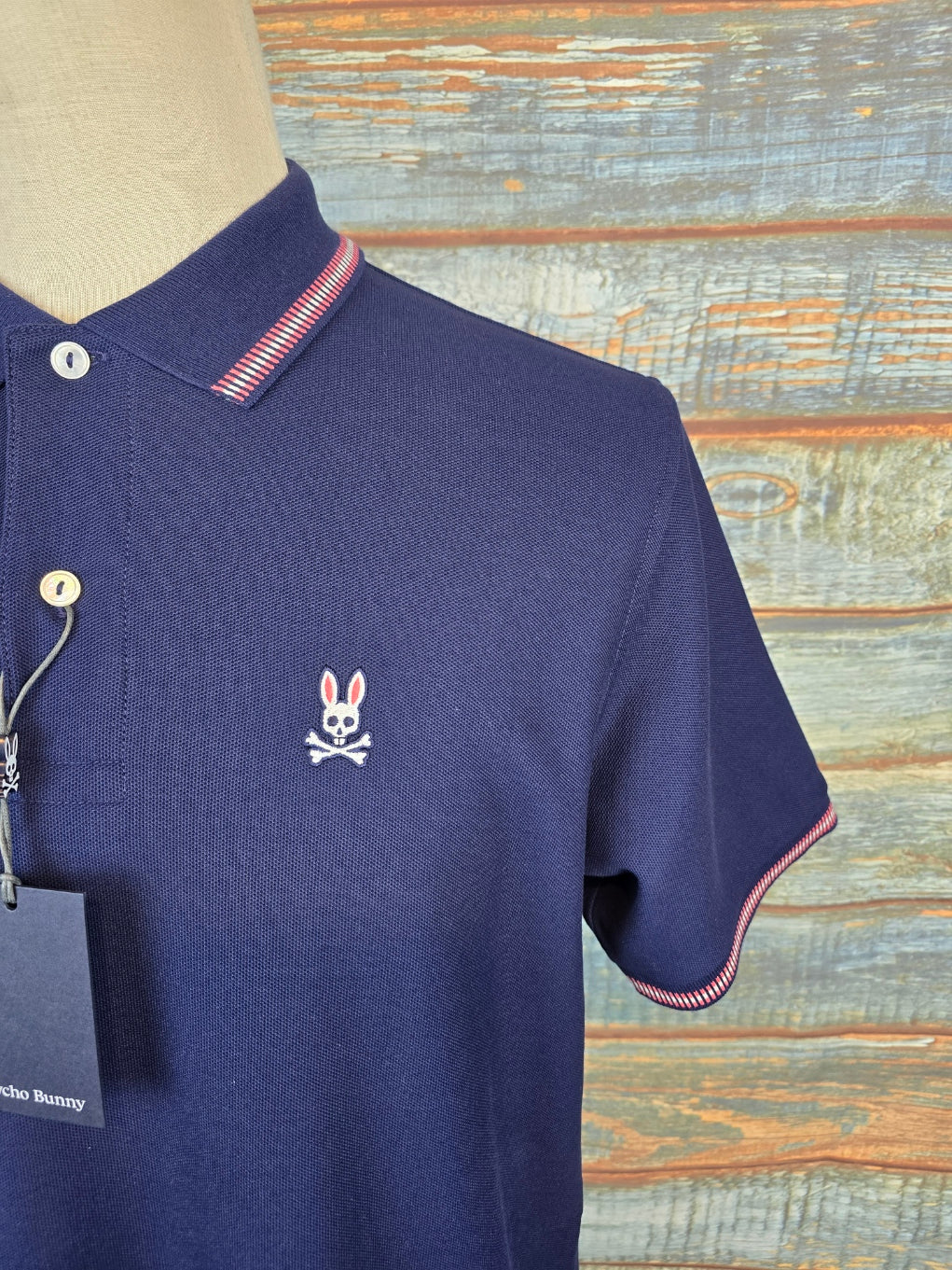 PSYCHO BUNNY Andre pique polo shirt