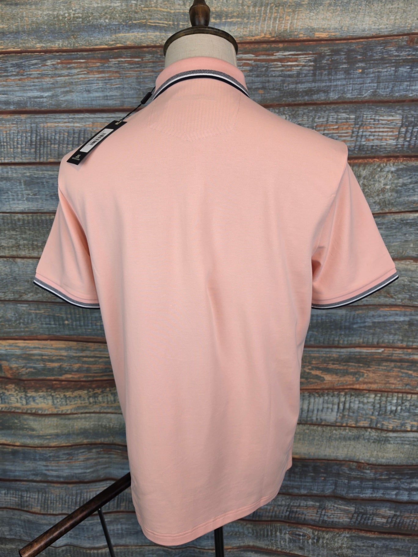 MONTECHIARO stretch Cotton Tipped Polo Shirt