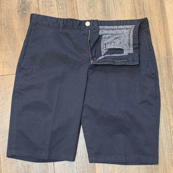 Roy Robson Regular fit Navy Garment-washed Chino Shorts