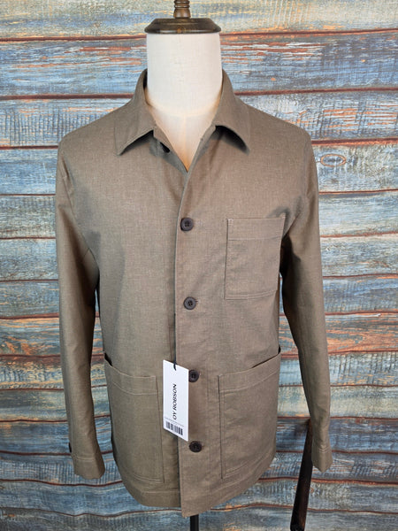 Roy Robson Relaxed Fit Linen mix Overshirt - Green