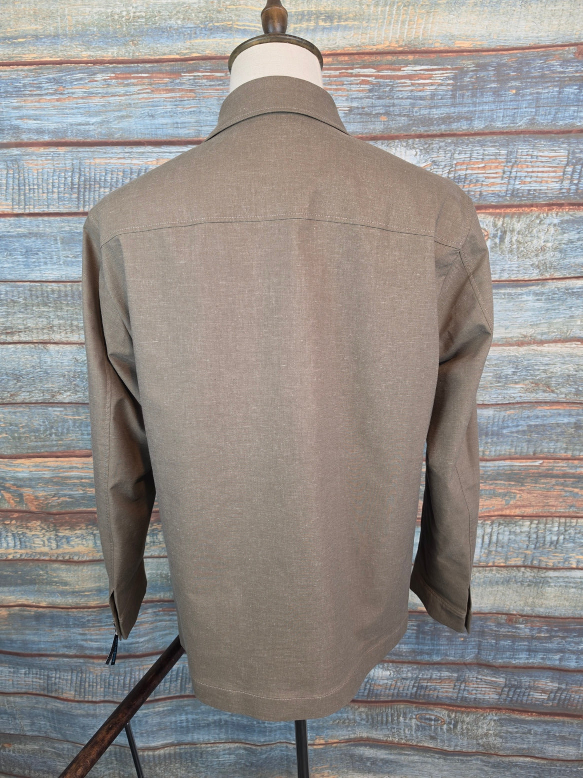 Roy Robson Relaxed Fit Linen mix Overshirt - Green