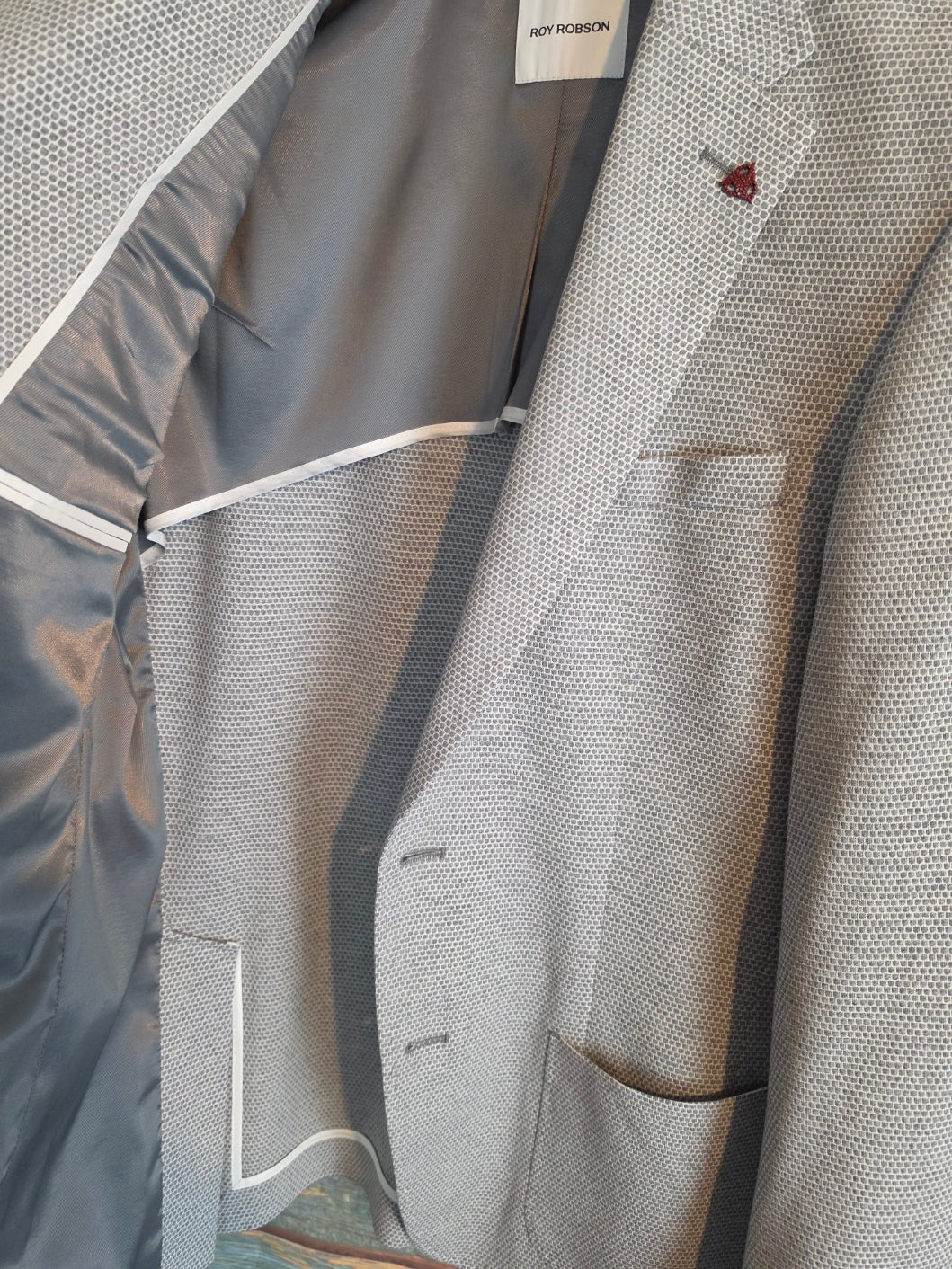 Roy Robson Summer Slim Fit honeycomb jersey Jacket