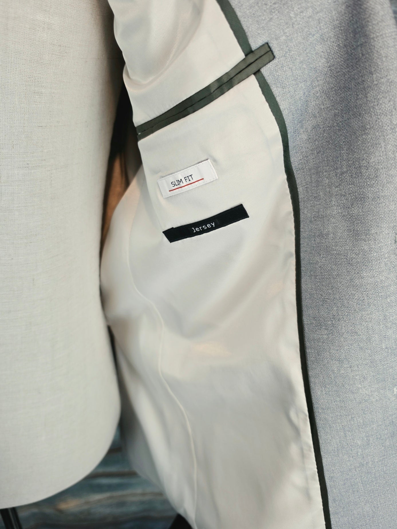 Roy Robson Slim Fit Jersey 2 button Suit - Light Green