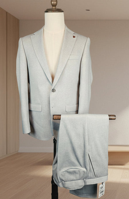 Roy Robson Slim Fit Jersey 2 button Suit - Light Green