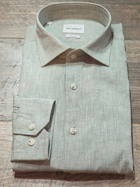 Roy Robson slim fit Cotton and Linen Blend Shirt