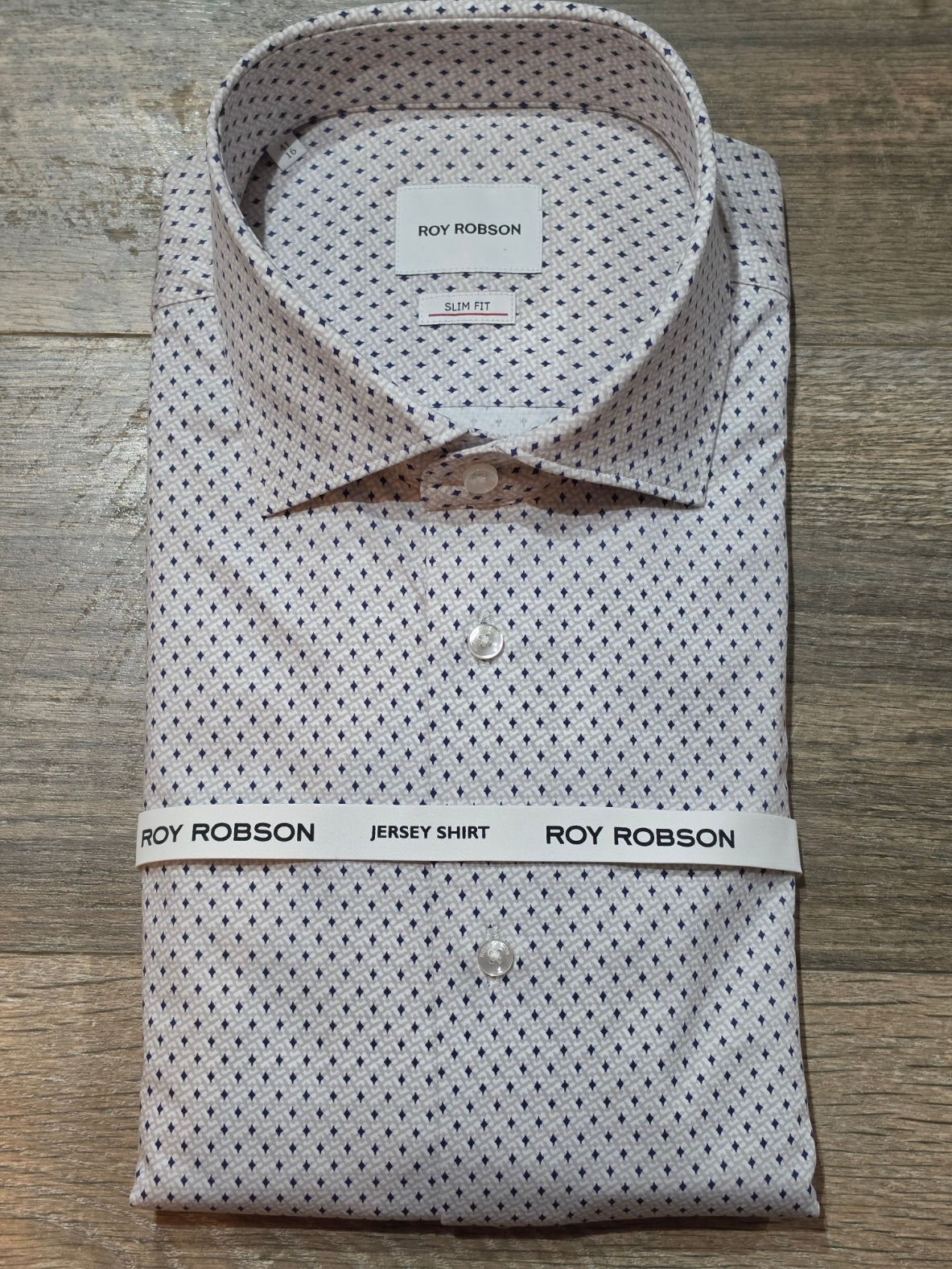 Roy Robson slim fit Jersey Jacquard print Shirt