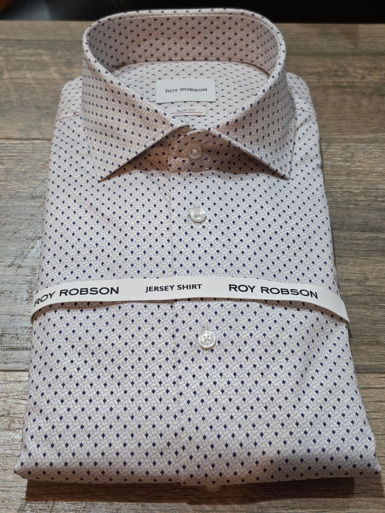 Roy Robson slim fit Jersey Jacquard print Shirt