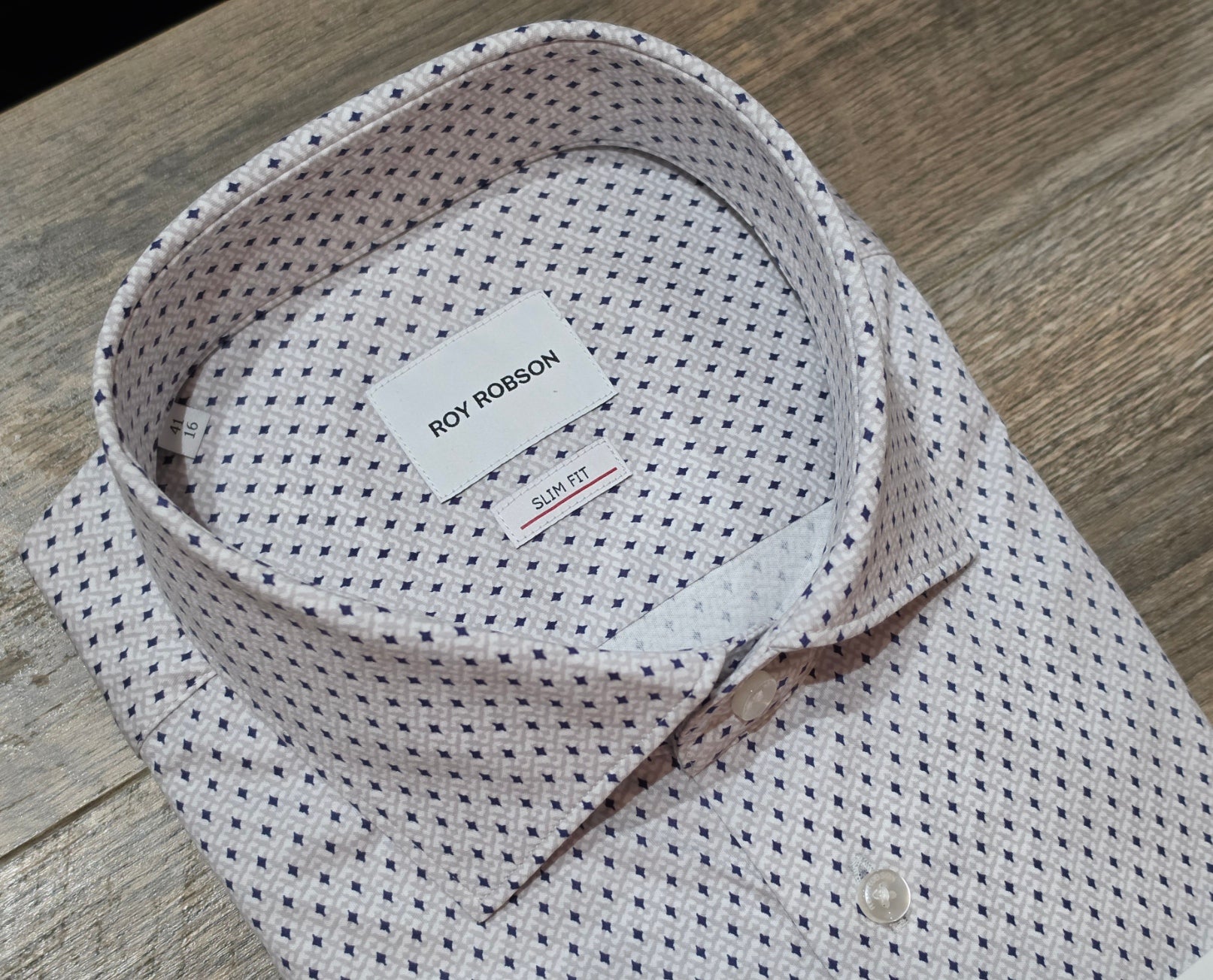 Roy Robson slim fit Jersey Jacquard print Shirt