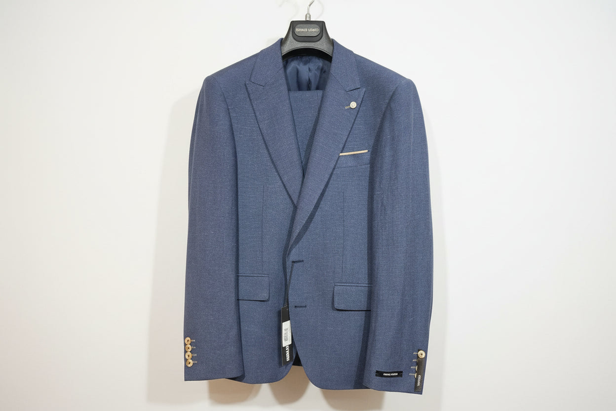 Remus Uomo Tapered Fit Linen-Blend 3 pci Suit