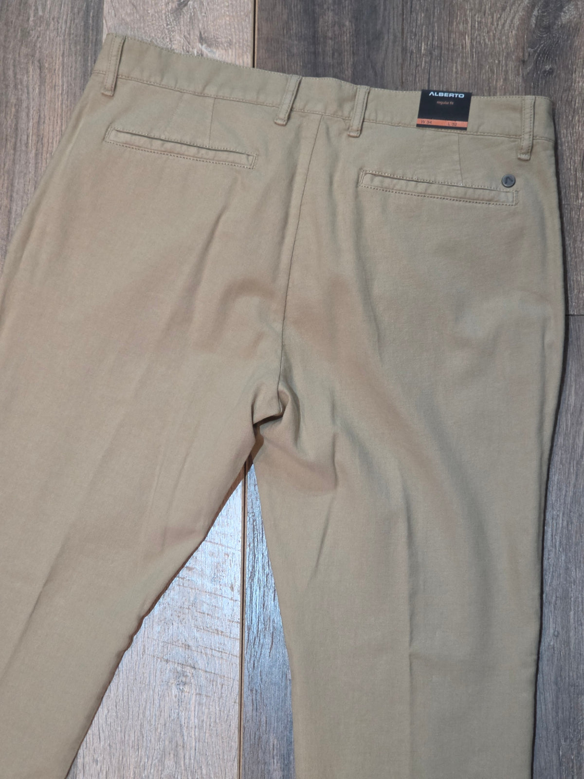 Alberto LOU Regular fit Linen Twill Trousers