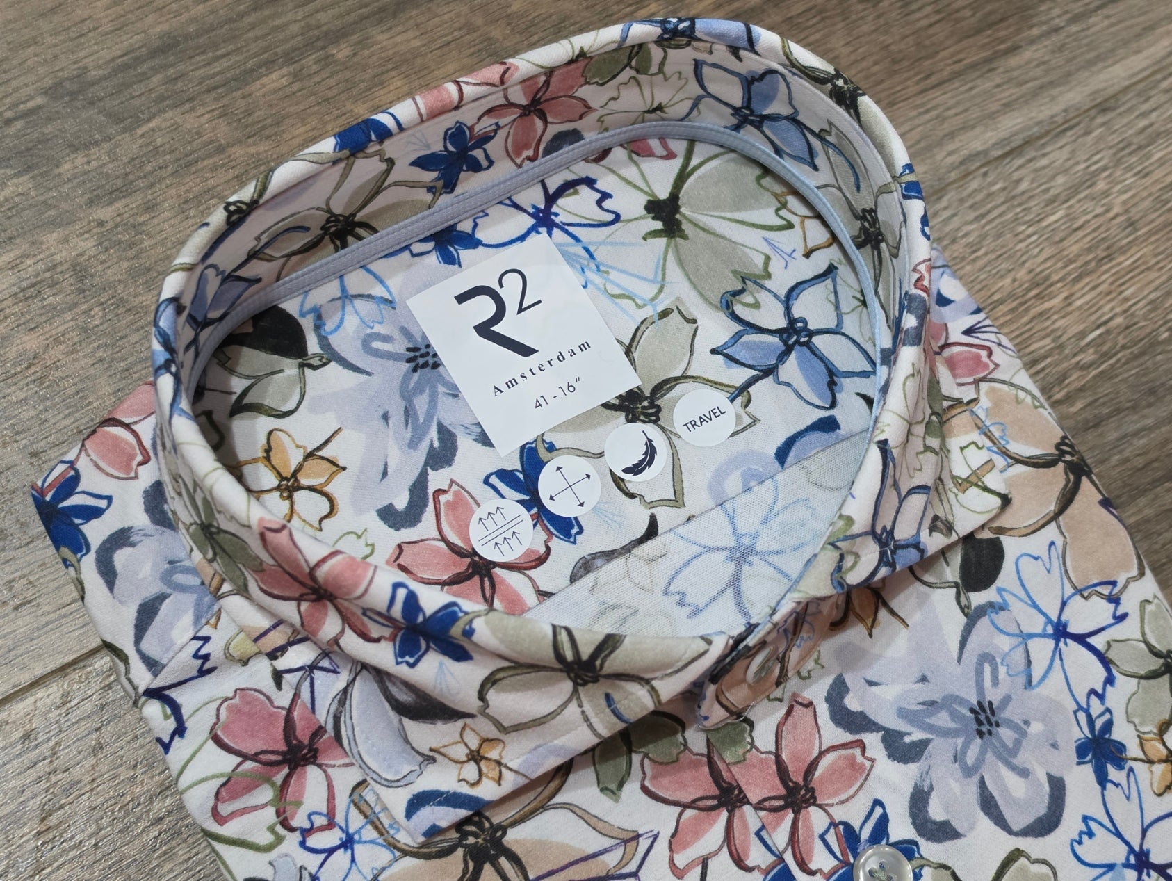 R2 - Amsterdam Summer Stretch Jersey Floral shirt