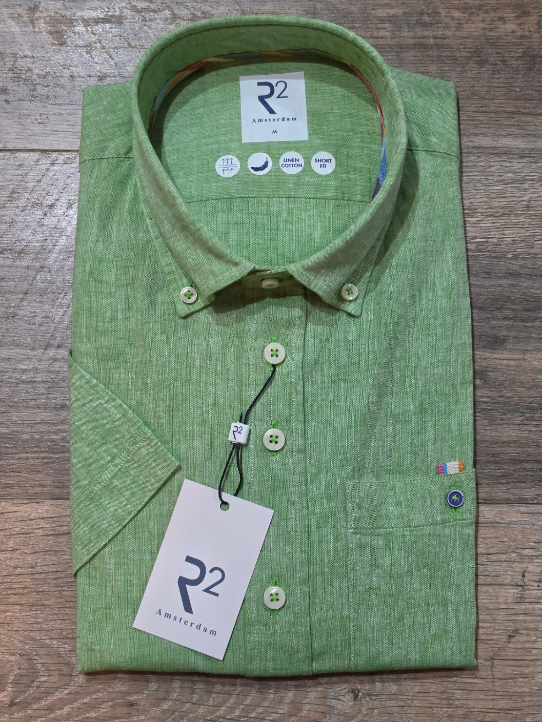 R2 - Amsterdam Short Sleeve Linen Mix Summer Shirts