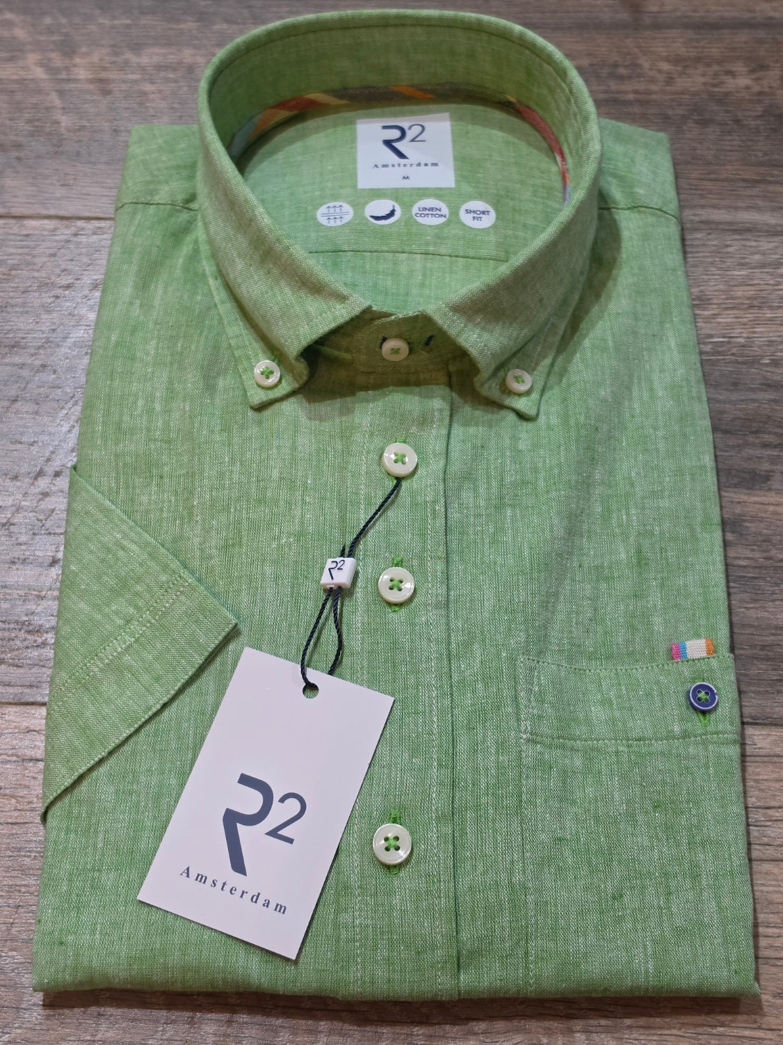 R2 - Amsterdam Short Sleeve Linen Mix Summer Shirts