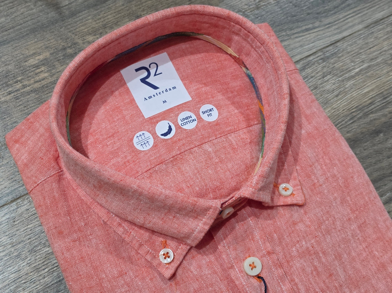 R2 - Amsterdam Short Sleeve Linen Mix Summer Shirts