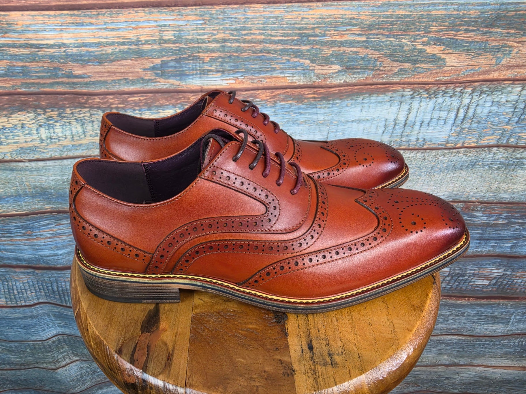 Justin Reess Drake Brogue - Dark Tan